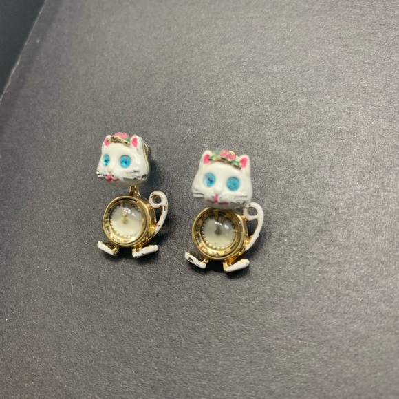 Alice In Wonderland Inspired Betsey Johnson Earrings - Picture 3 of 4